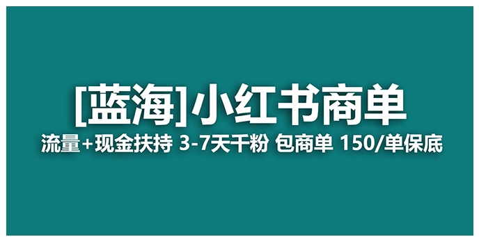 【蓝海项目】小红书商单！长期稳定 7天变现 商单一口价包分配 轻松月入过万-柚子资源网