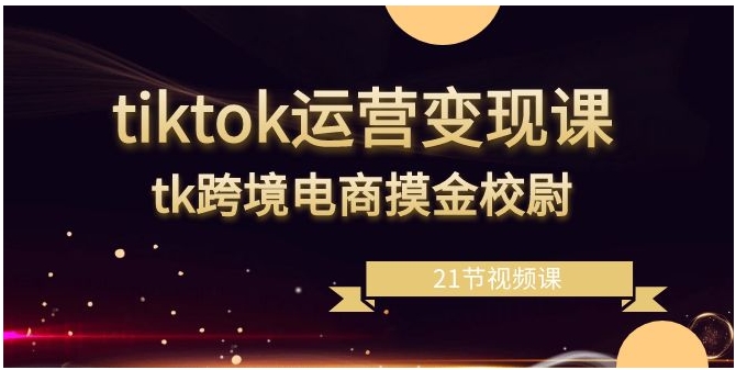 tiktok运营变现课，tk跨境电商摸金校尉-柚子资源网