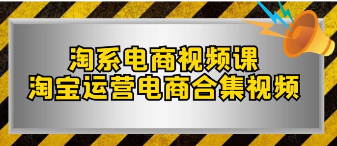 淘系-电商视频课，淘宝运营电商合集视频-柚子资源网