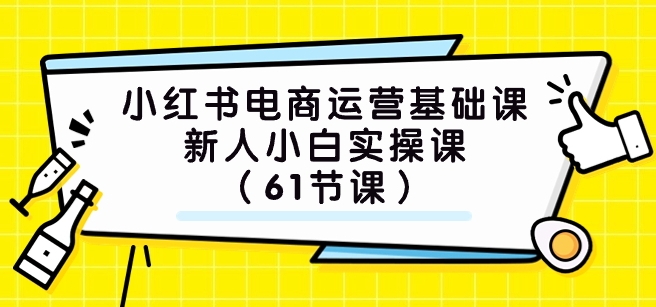 小红书电商运营基础课，新人小白实操课-柚子资源网