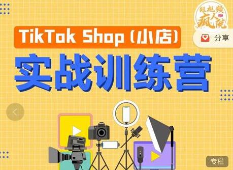 疯人院《TIKTOK SHOP小店实战训练营》海外小店带货，从0到1掌握TK小店运营-柚子资源网