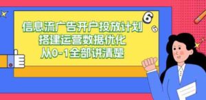 （9253期）信息流-广告开户投放计划搭建运营数据优化，从0-1全部讲清楚（20节课）-柚子资源网