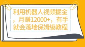 （9346期）利用机器人视频掘金月赚12000+，有手就会落地保姆级教程-柚子资源网