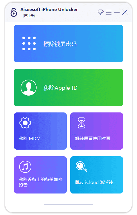 AiseesoftiPhoneUnlockerv2.0.92多语言便携版解锁iPhone工具-柚子资源网