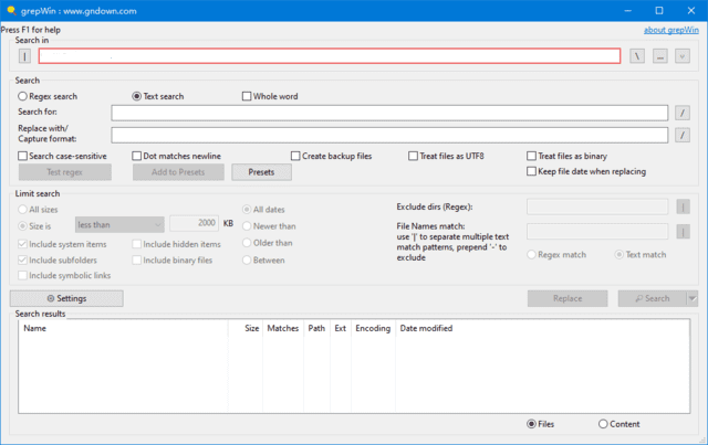 grepWin(正则表达式搜索工具)v2.1.8便携版-柚子资源网