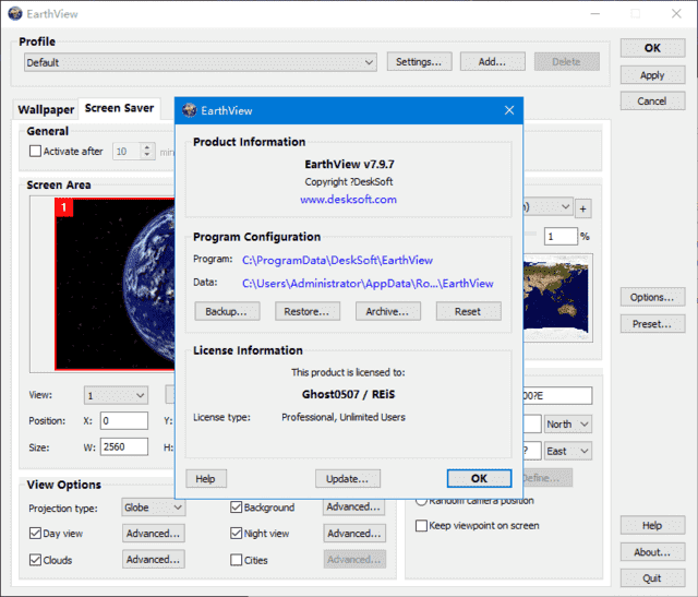 EarthView(提供卫星地球照片作为壁纸)v7.13.0便携版-柚子资源网