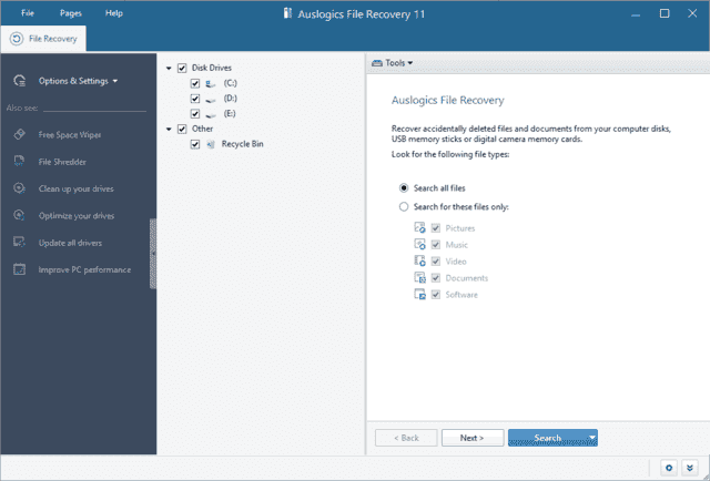 AuslogicsFileRecovery(恢复丢失文件)v12.0.1.1便携版-柚子资源网