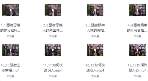 洞悉社会真相分清强者思维-柚子资源网
