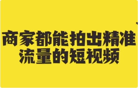 商家都能拍出精准流量的短视频-柚子资源网