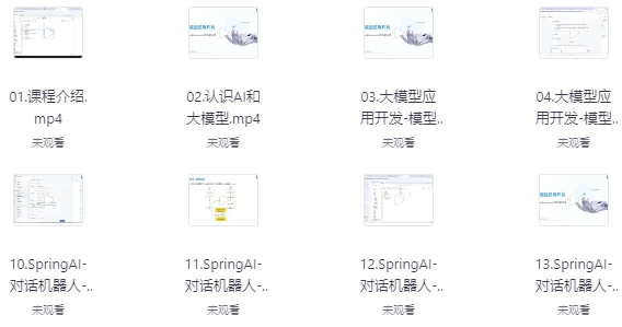 SpringAI+DeepSeek大模型应用开发实战教程-柚子资源网
