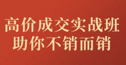 高价成交实战班助你不销而销-柚子资源网