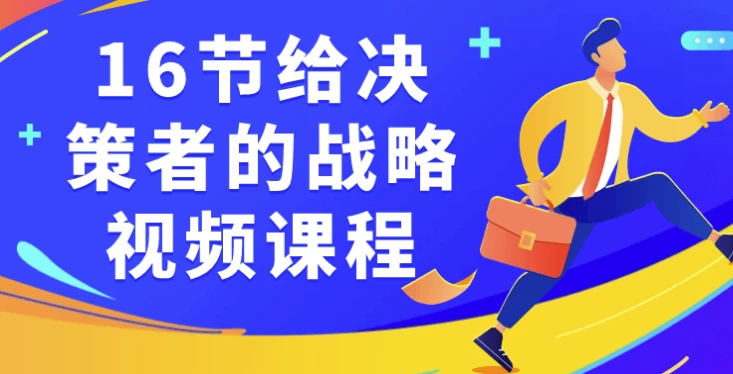 16节给决策者的战略视频课程-柚子资源网