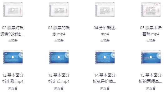 零基础学股票-从入门到高级（158课时）-柚子资源网