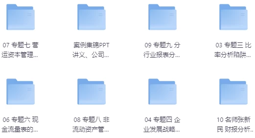 财务报表分析案例集锦-柚子资源网
