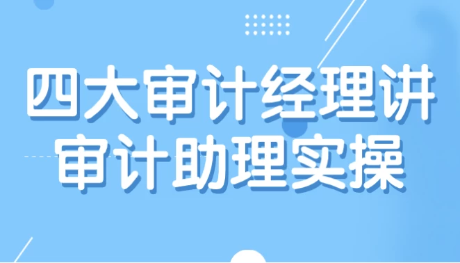四大审计经理讲审计助理实操-柚子资源网
