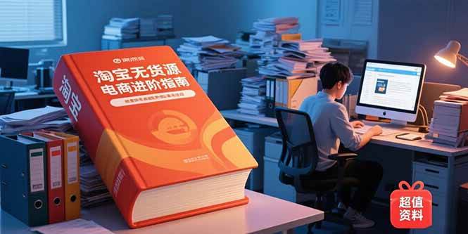 （15317期）淘宝无货源电商进阶指南，包含新人课、进阶课，配套资料，蓝海选品等-柚子资源网