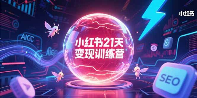 （15328期）小红书21天变现训练营，AIGC工具高效应用，SEO优化核心技巧-柚子资源网