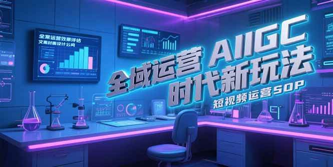 （15327期）全域运营AIGC时代新玩法，文案封面设计公式，短视频运营SOP-柚子资源网