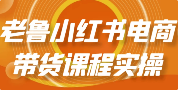 老鲁小红书电商带货课程实操-柚子资源网