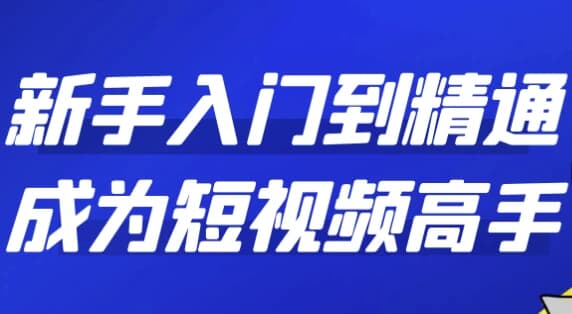 新手入门到精通成为短视频高手-柚子资源网