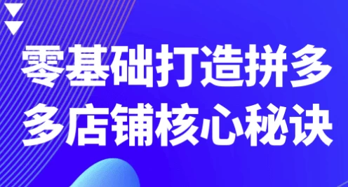 零基础打造拼多多店铺核心秘诀-柚子资源网