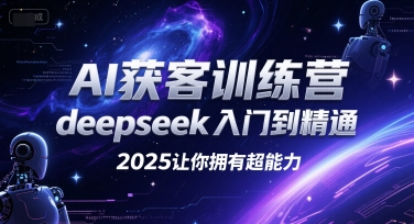 AI获客训练营，deepseek入门到精通，2025让你拥有超能力-柚子资源网