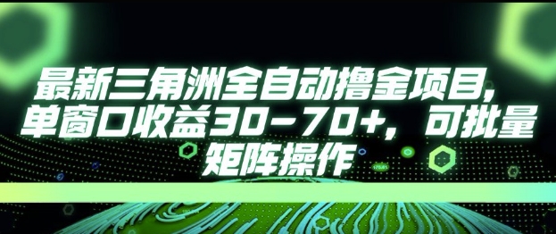 最新AI全自动游戏撸金项目，单窗口收益30-70+，可批量操作【揭秘】-柚子资源网