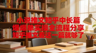 小说推文知乎中长篇爆单实操全流程分享，知乎推文看这一篇就够了-柚子资源网