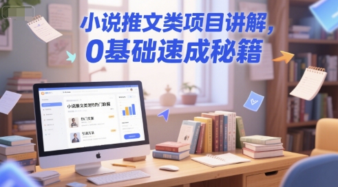 小说推文类项目讲解，0基础速成秘籍-柚子资源网