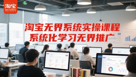 淘宝无界系统实操课程，系统化学习无界推广-柚子资源网
