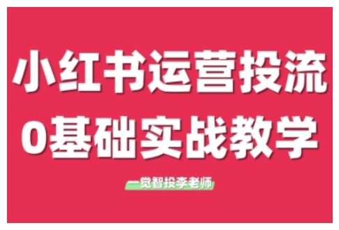 小红书运营投流，小红书广告投放从0到1的实战课，学完即可开始投放（更新）-柚子资源网