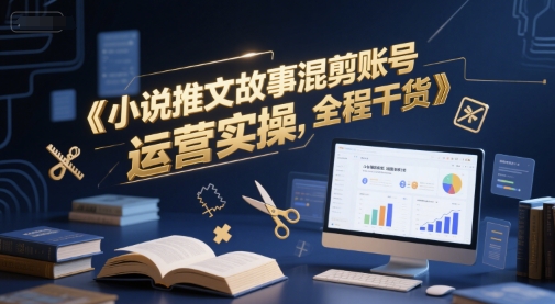 小说推文故事混剪账号运营实操，全程干货-柚子资源网