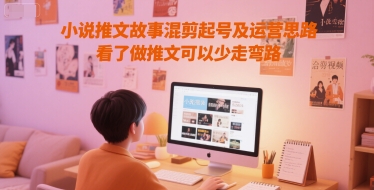 小说推文故事混剪起号及运营思路，看了做推文可以少走弯路-柚子资源网