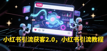 小红书引流获客2.0，小红书引流教程-柚子资源网