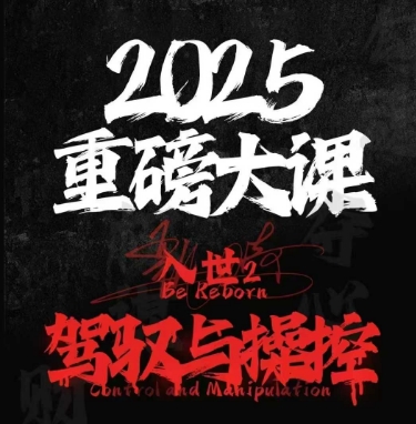 2025重磅大课，入世2，驾驭与控制-柚子资源网