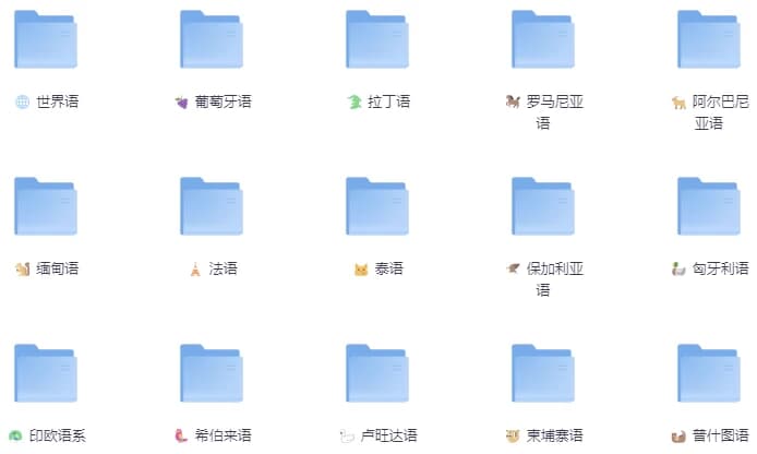 最新精整26门小语种零基础全套学习资料-柚子资源网