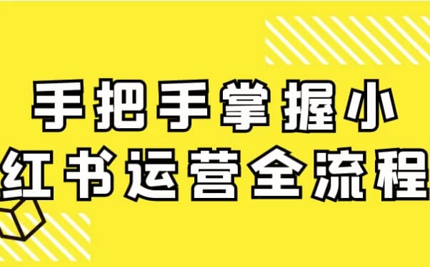 手把手掌握小红书运营全流程-柚子资源网