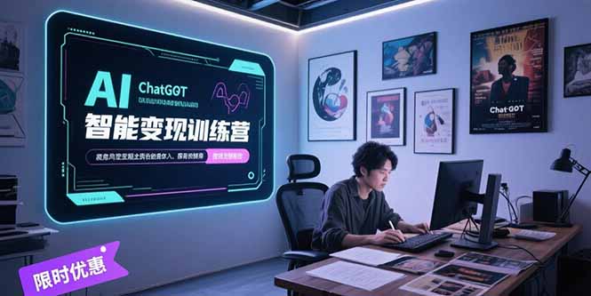 AI智能变现训练营，ChatGPT写作变现，电影解说制作，图文带货方法论-柚子资源网