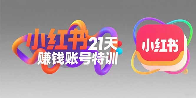 小红书21天赚钱账号特训：黄金定位技巧，高转粉文案创作，科学引流策略-柚子资源网