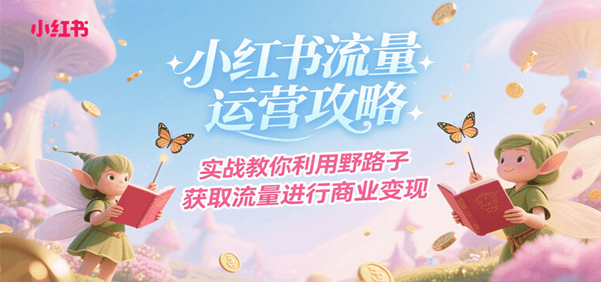 小红书流量运营攻略，实战教你利用野路子获取流量进行商业变现-柚子资源网