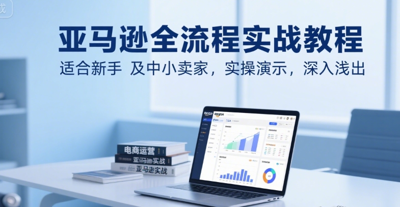 亚马逊全流程实战教程，适合新手及中小卖家，实操演示，深入浅出-柚子资源网