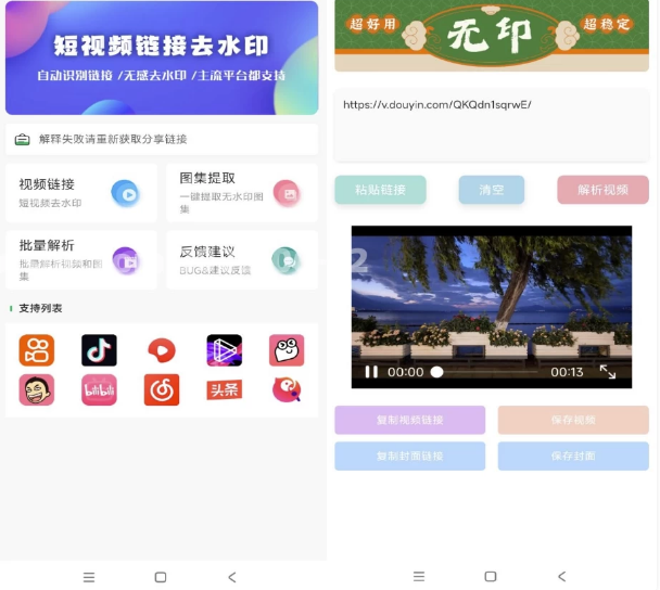 无印v1.6视频解析去水印工具-柚子资源网