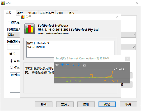 SoftPerfectNetWorx(网络流量监控工具)v25.7中文绿色版-柚子资源网