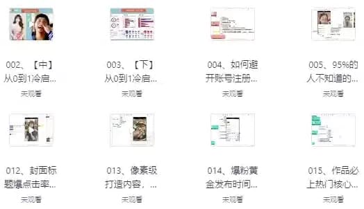 价值1000+的自媒体教学课程-柚子资源网