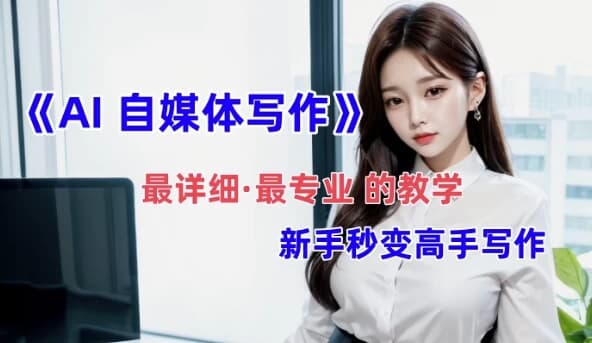 全网最全最细最专业的“AI自媒体写作”教学，新手小白秒变写作高手-柚子资源网