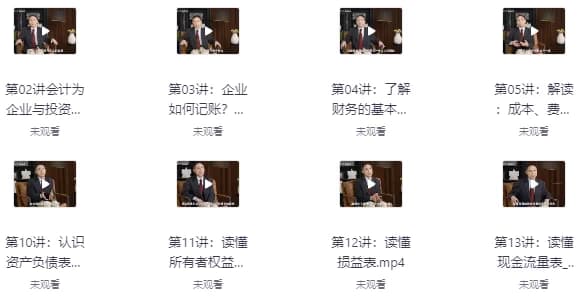 李国平教授：财务通识二十讲（完结）-柚子资源网