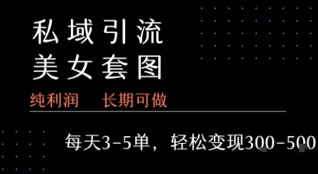 私域卖套图每天3-5单 每单利润99-2张+-柚子资源网