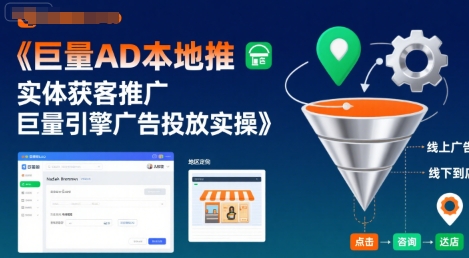 巨量AD本地推实体获客推广，巨量引擎广告投放实操-柚子资源网