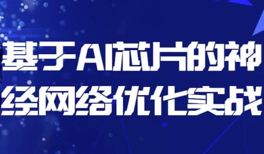 基于AI芯片的神经网络优化实战-柚子资源网