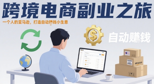 跨境电商副业之旅，一个人的亚马逊，打造自动賺钱小生意-柚子资源网